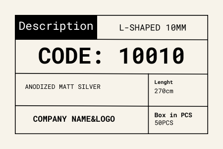 Clear labeling system on aluminium profile packaging for seamless customs clearance