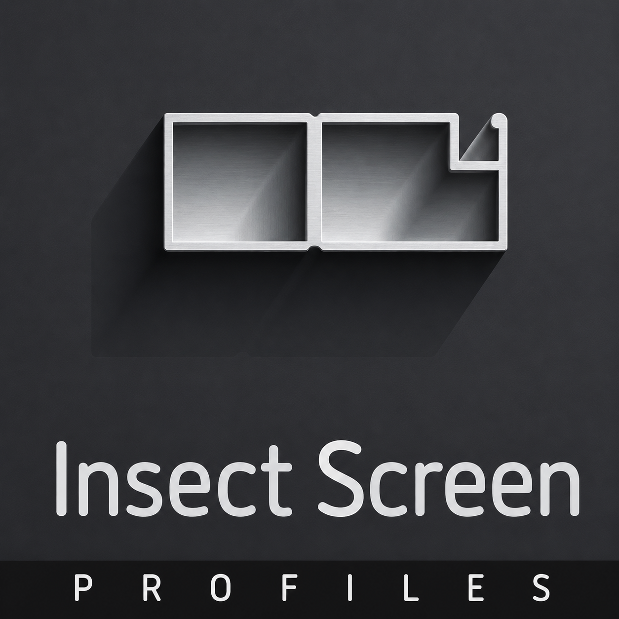 Insect screen aluminium profile for fly screen frame systems