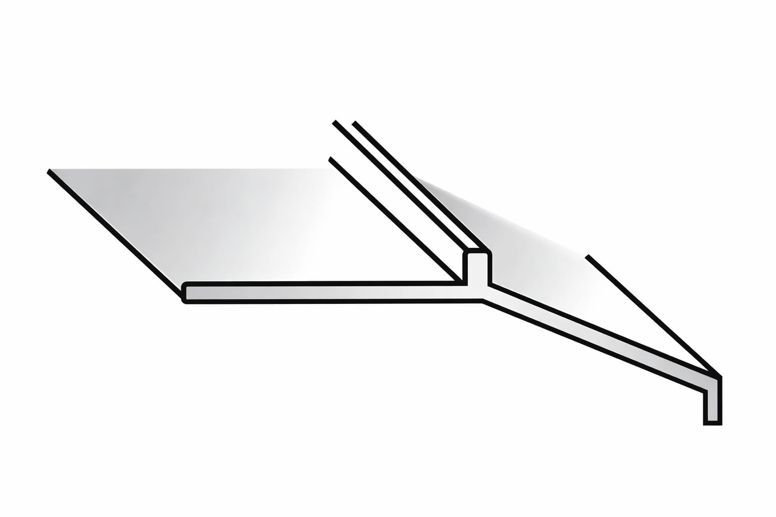 Balcony profiles — aluminium terrace and balcony edge trim