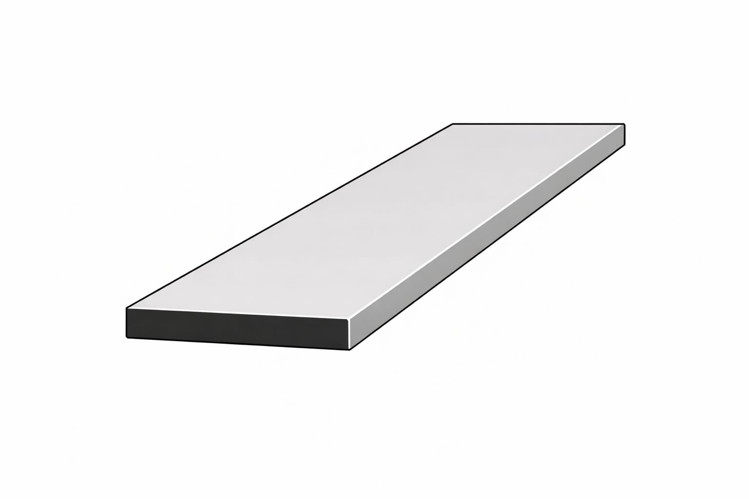 Flat profiles — solid aluminium flat bar and strip sections