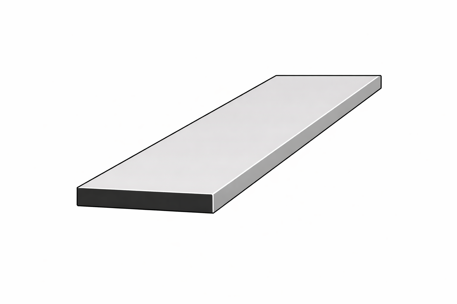 Aluminium flat profiles — solid flat bar and strip sections by Aluprofilium