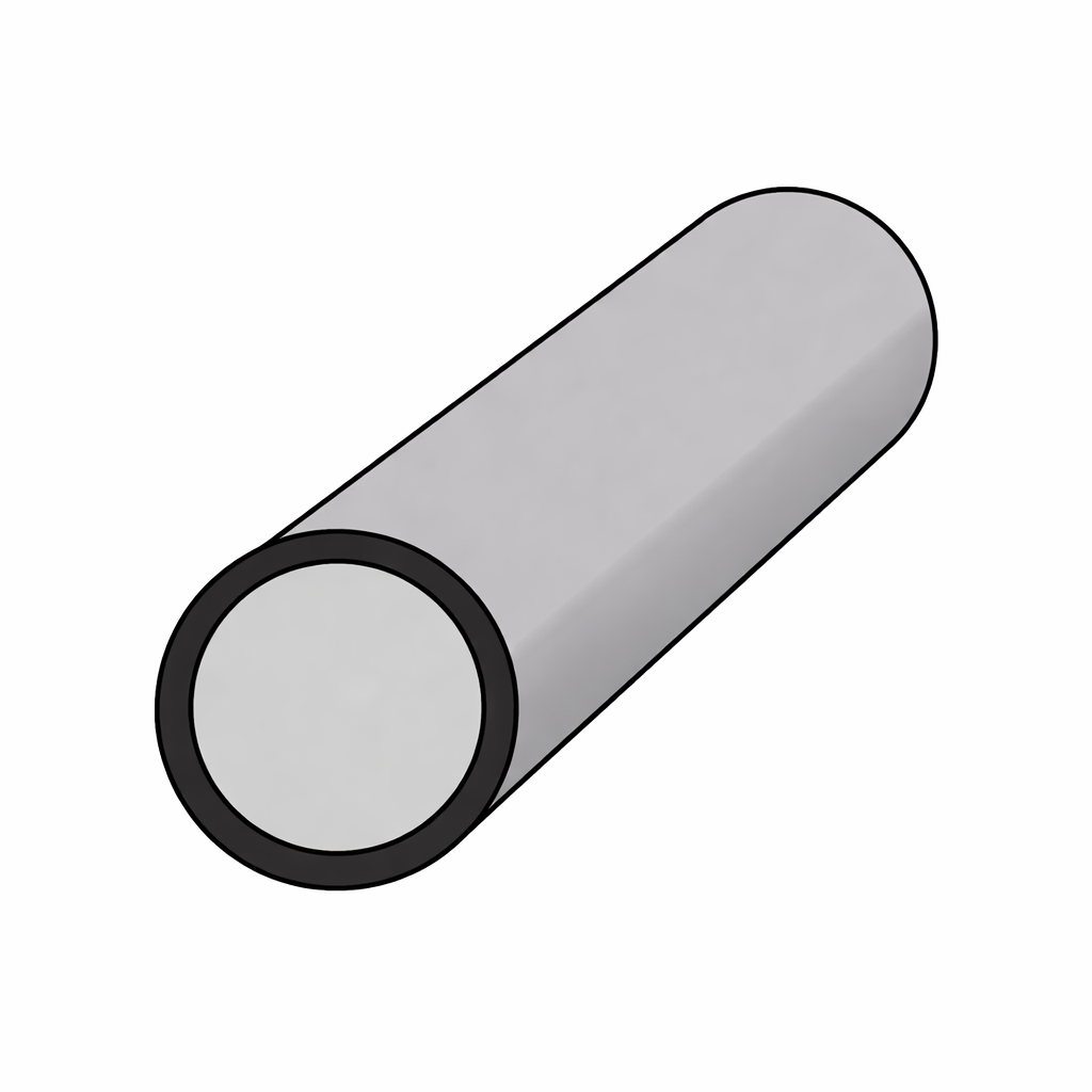 Aluminium round tube profiles — cylindrical hollow sections by Aluprofilium