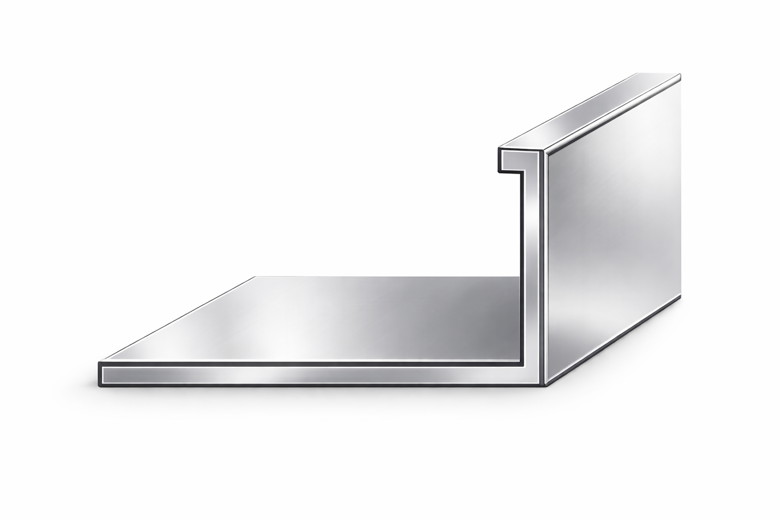 Straight edge trim — aluminium tile trim profile by Aluprofilium