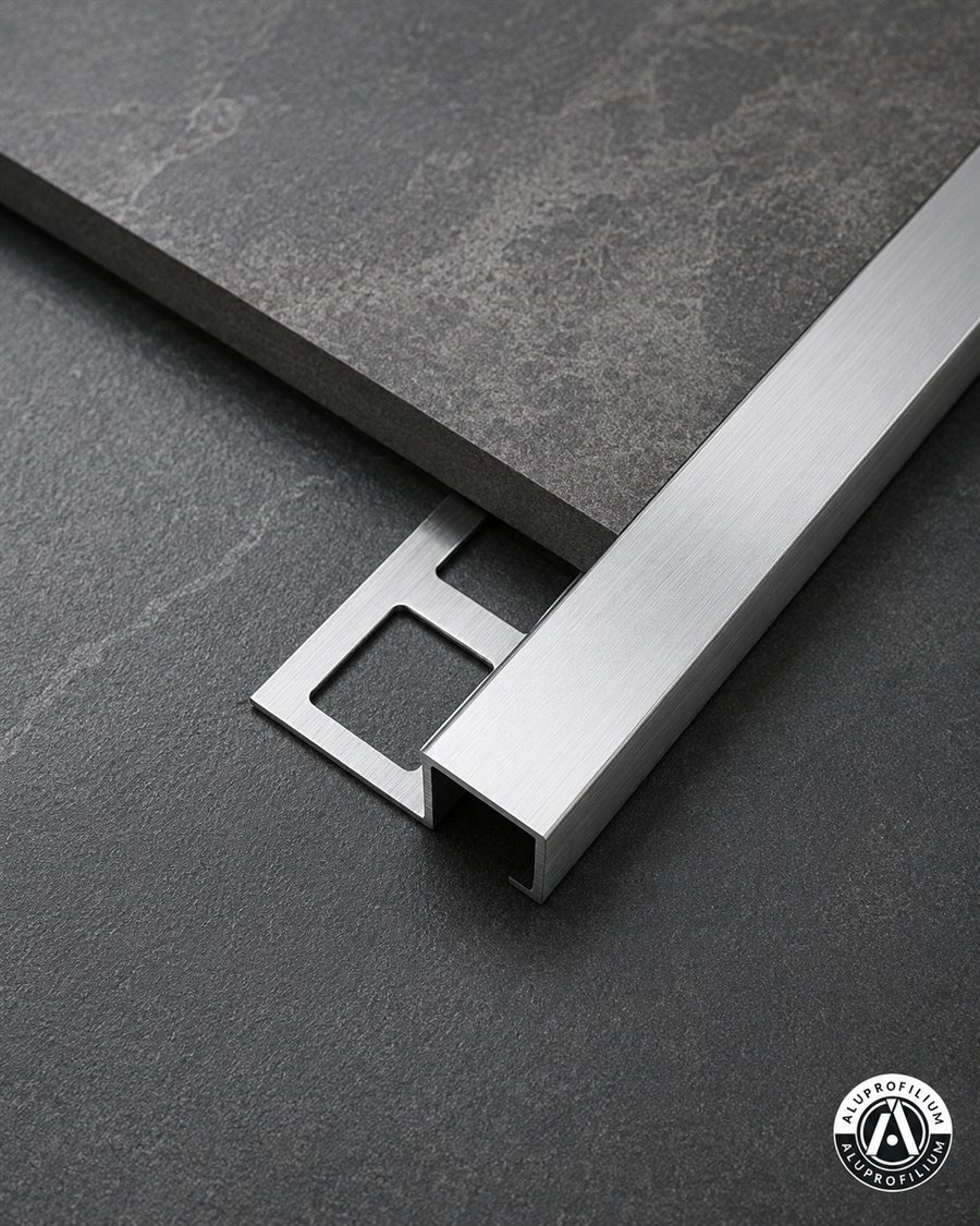 Rectangular aluminum box profile for furniture and interior finishing