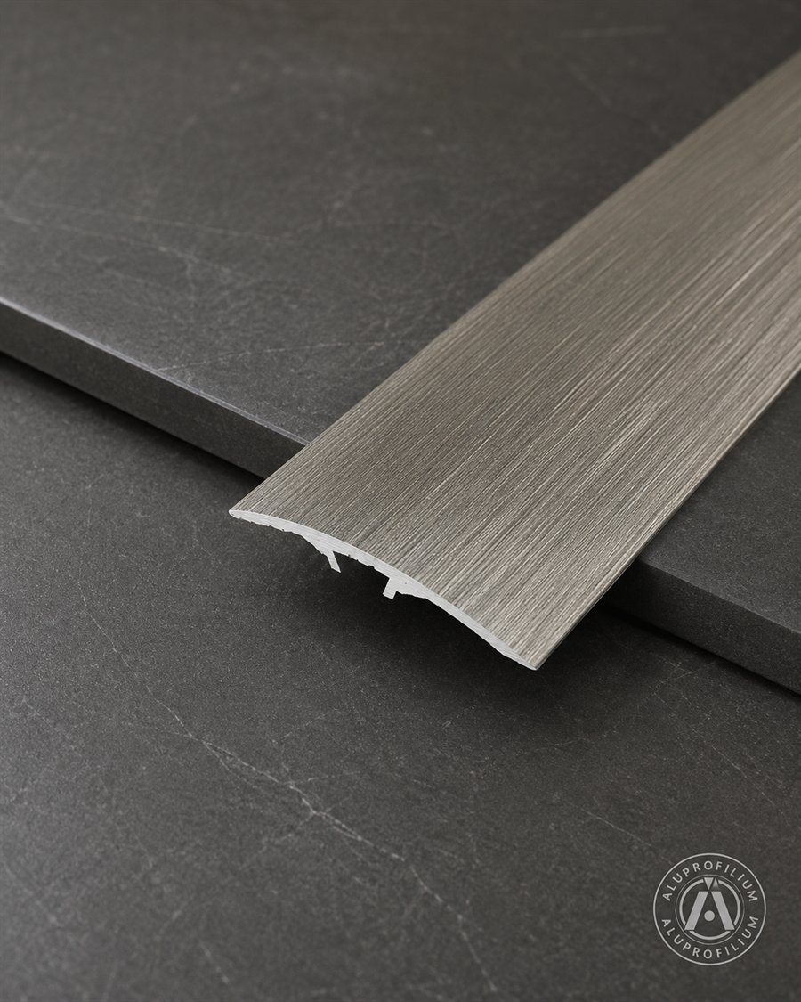 Threshold aluminum profile for flooring transition applications