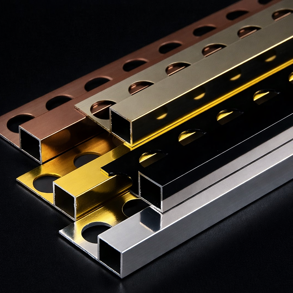 Architectural aluminium profiles — corner profiles and edge trims for facades